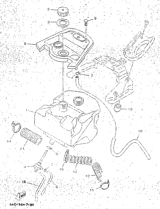 YN50R Топливный бак
