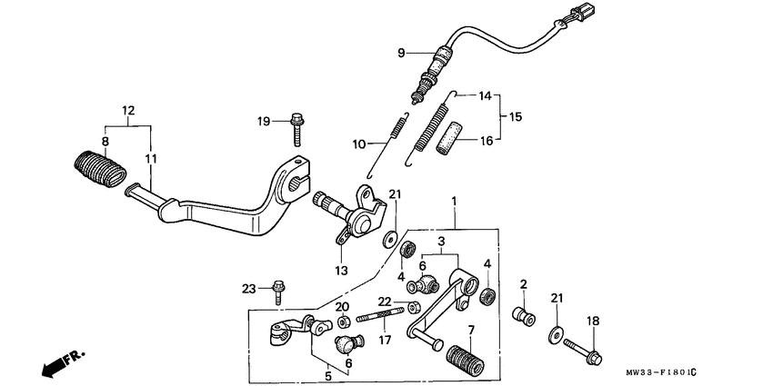 Brake pedal assy