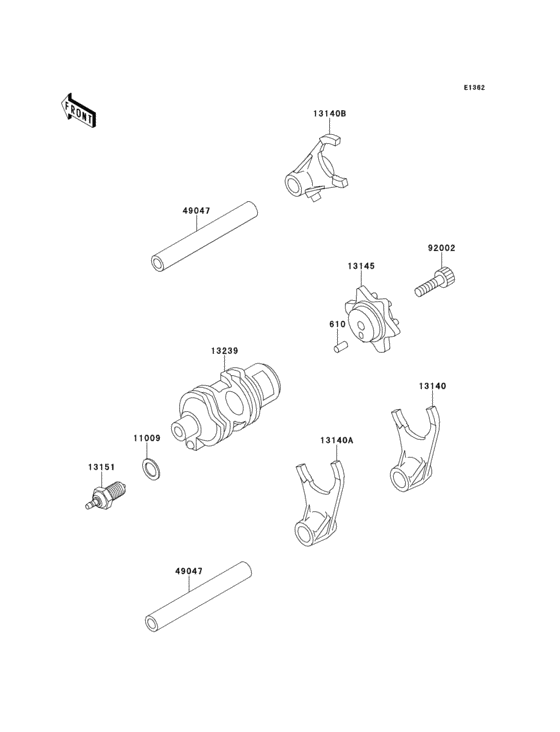 Change drum/shift fork