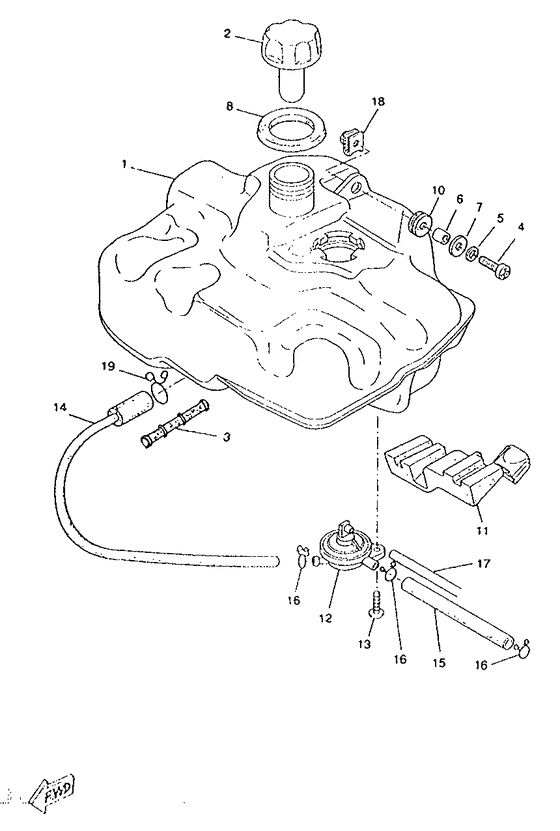 CW50RS Топливный бак