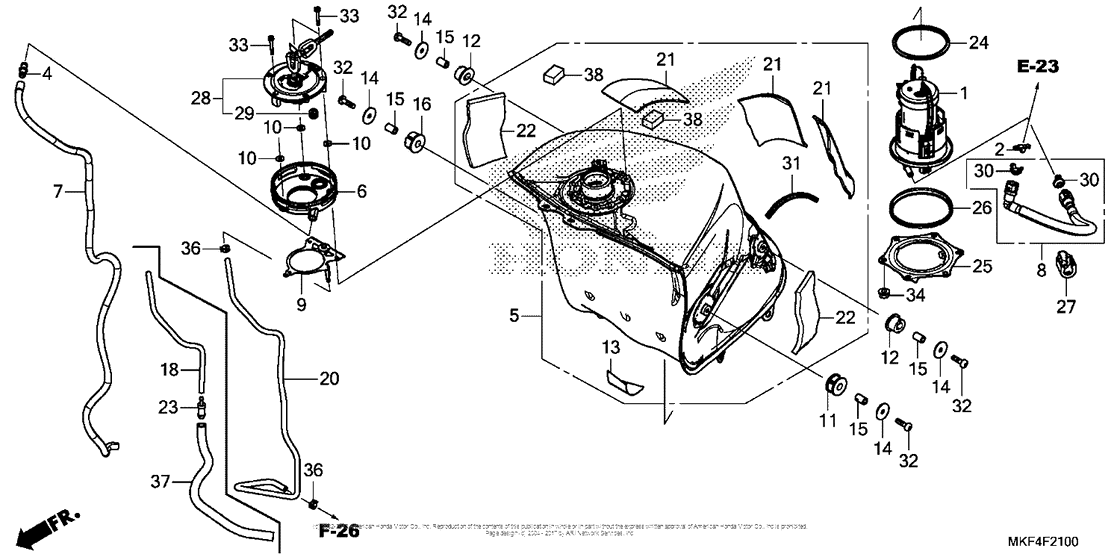 Fuel Tank + Fuel Pump