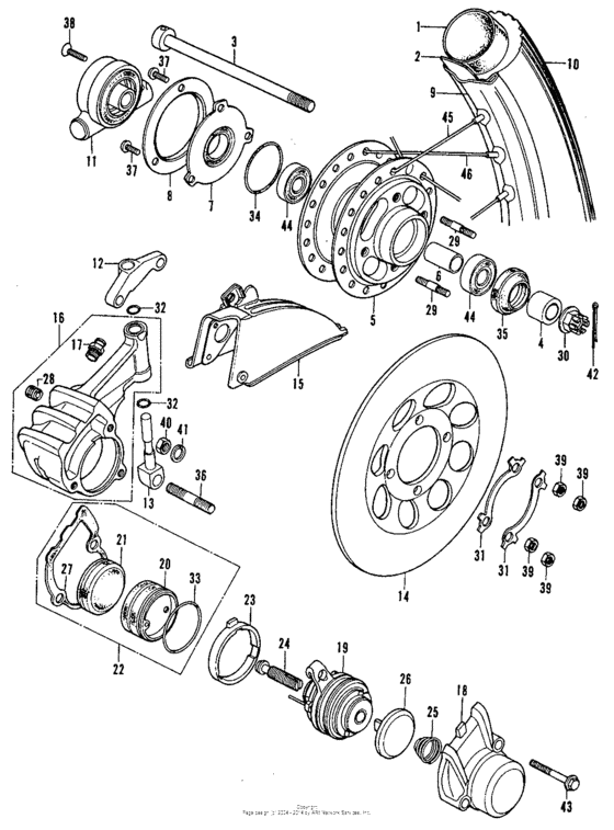 Front wheel + disc s1-s2