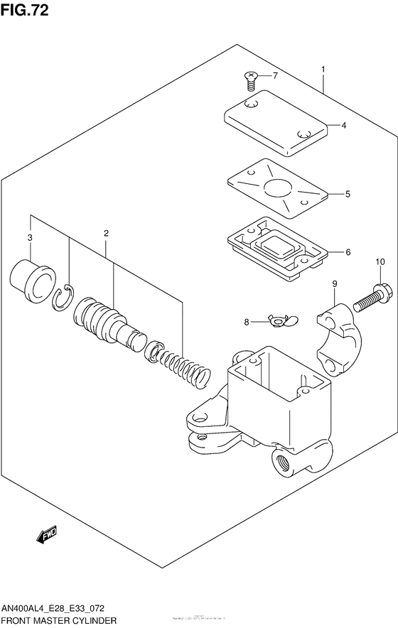 AN400 (ABS) Главный тормозной цилиндр