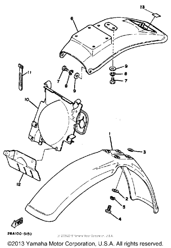 Front fender - rear fender