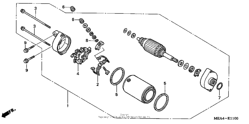 VTX1300S Стартер