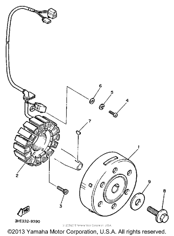 FZR600AC Генератор