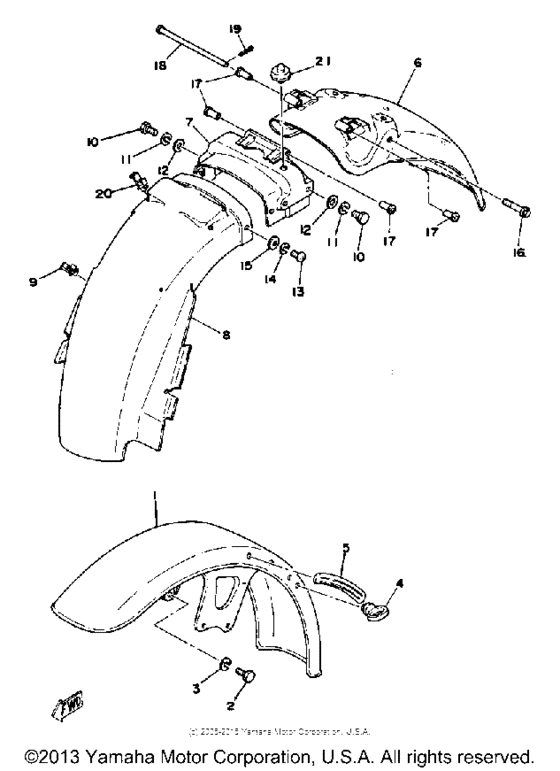 Front fender - rear fender