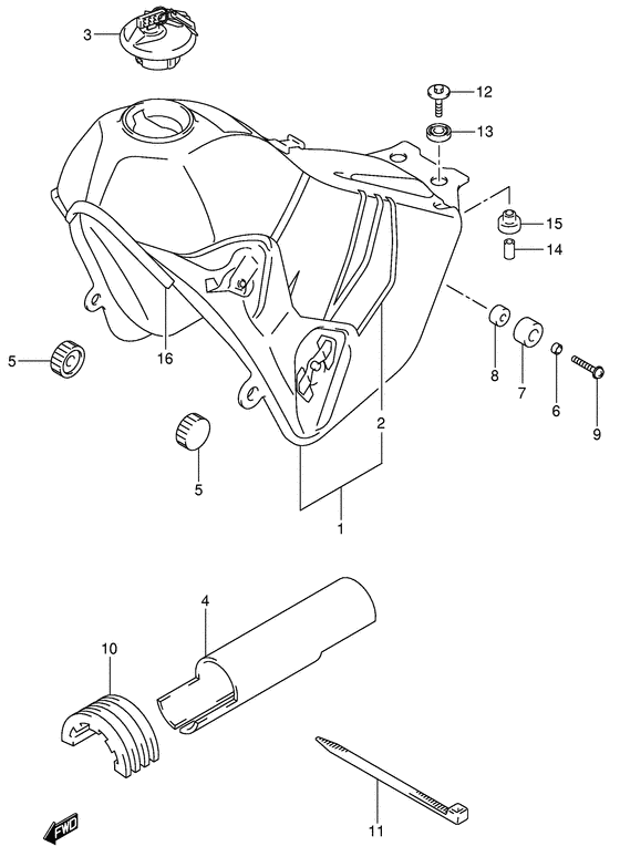 DR-Z400 Tank fuel