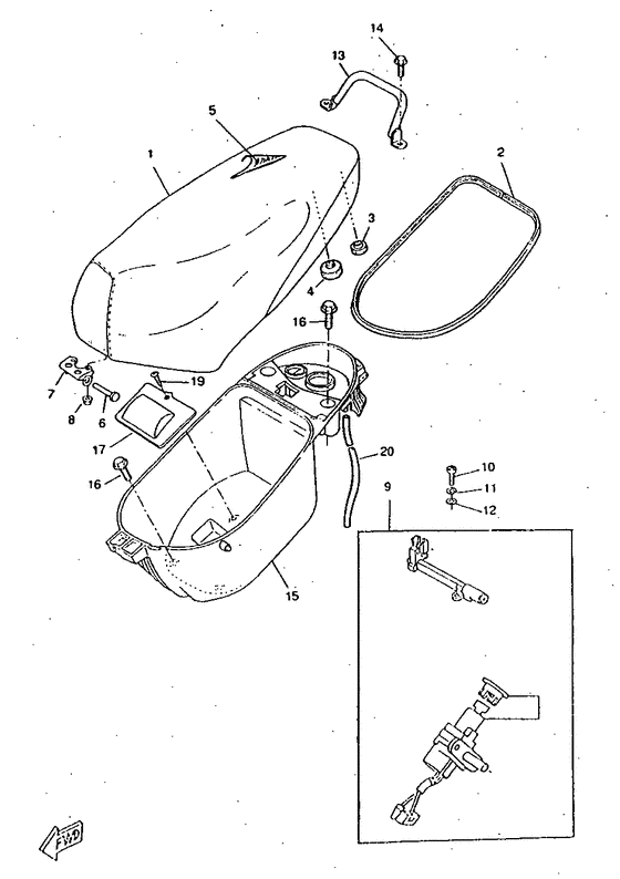 CW50RSX Сидение