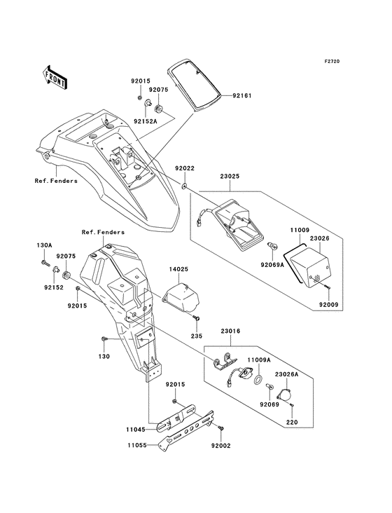 KL650 Taillight unit ass`y