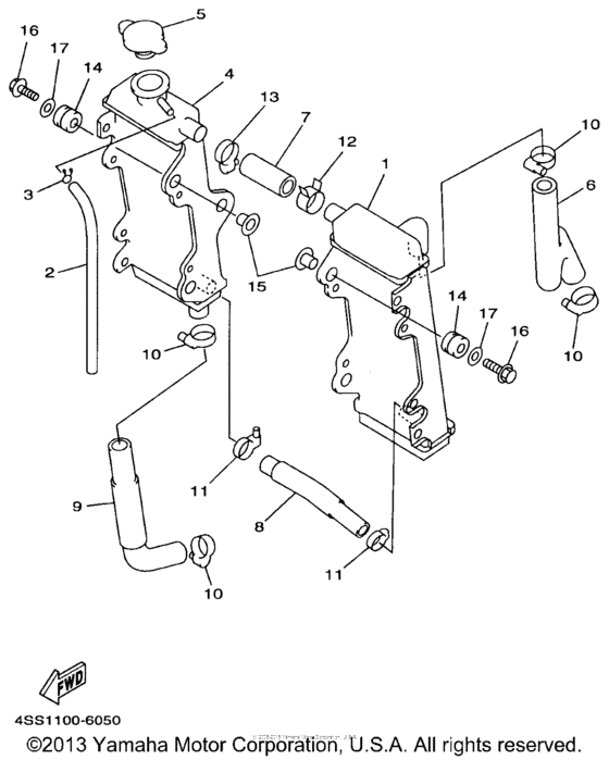 YZ125J1 Радиатор и Патрубки