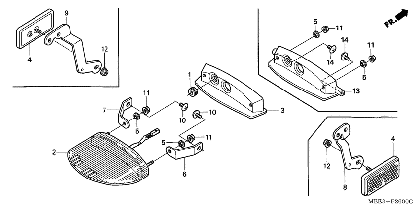Taillight unit ass`y