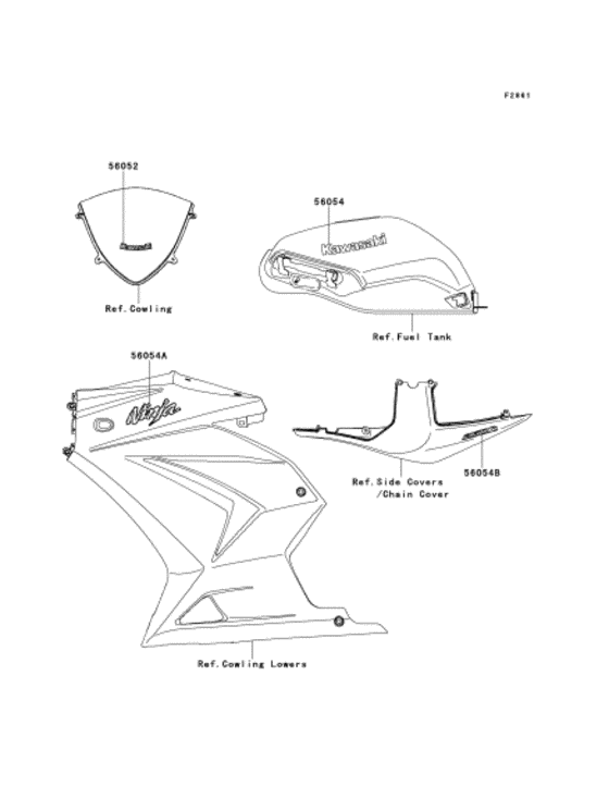 EX250 Наклейки