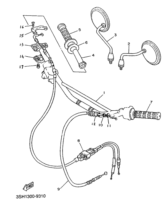 Shift cam. fork