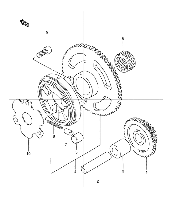 TU125 Муфта стартера