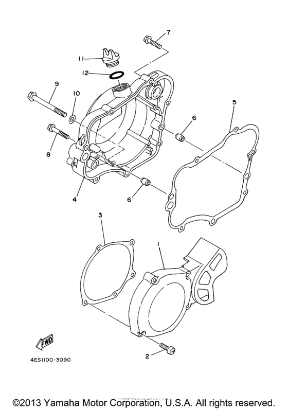 YZ80N1 (Competition) Боковые крышки