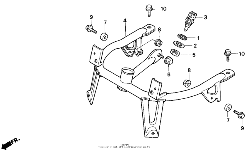 GL1500I Кронштейн крепления 
