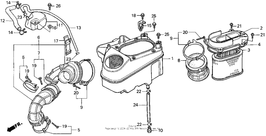 Vt1100c air cleaner