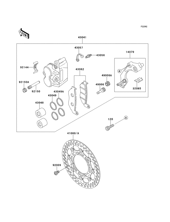  Передний тормоз