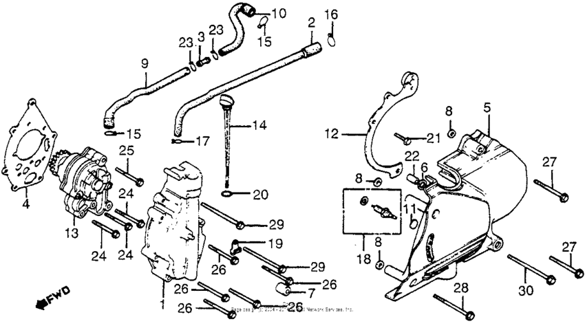 Oil pump + neutral switch