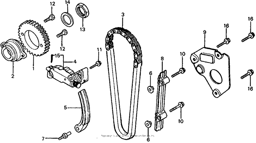 Cam chain + tensioner