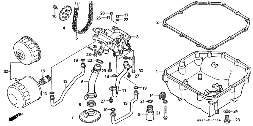 Oil filter/oil pump