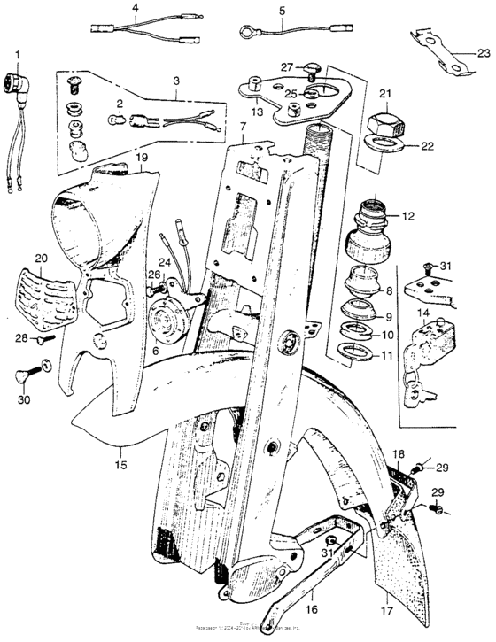 Front fork + front fender