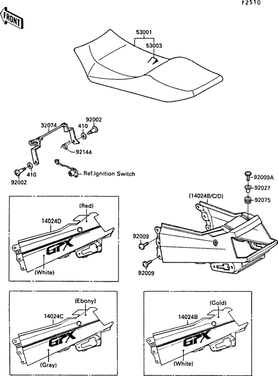 Seat(zx750-f1)