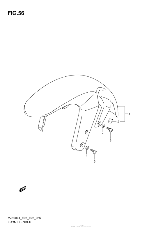 VZ800 Переднее крыло
