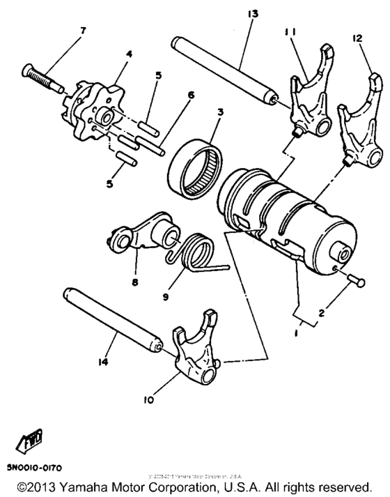TW200AC Копирный вал