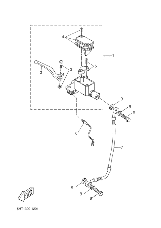 XQ150 Главный тормозной цилиндр