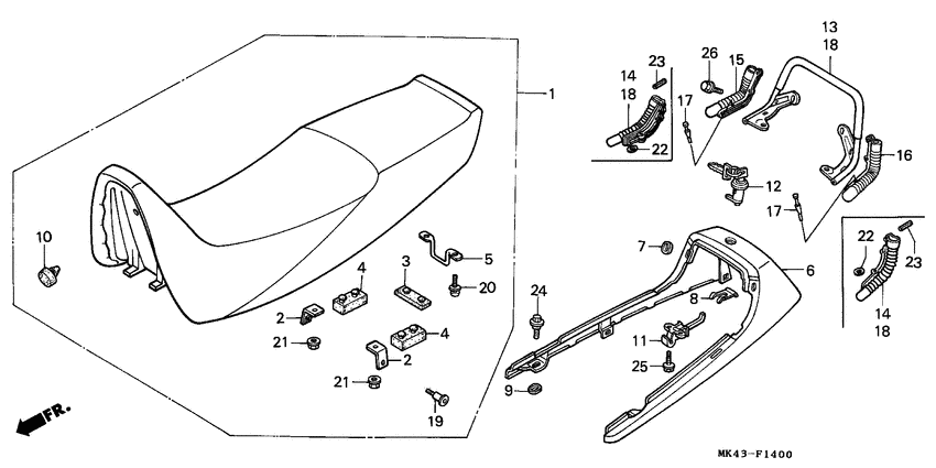 Seat/rear cowl