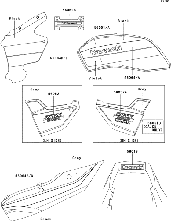 ZR1200 Decals(black / violet)(zr1200-a1)