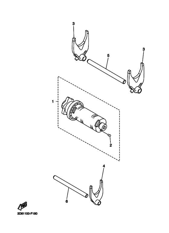 Shift cam & fork