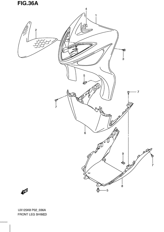 Front leg shield