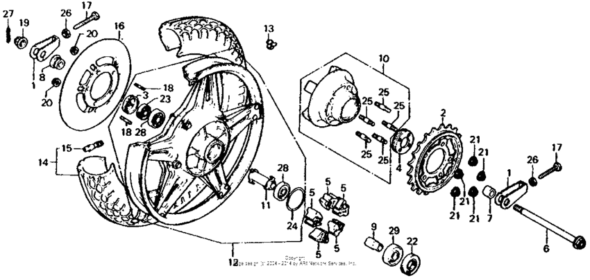 Rear wheel 79
