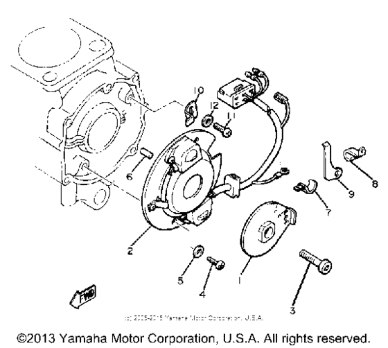 XJ750RH Pickup coil-governor