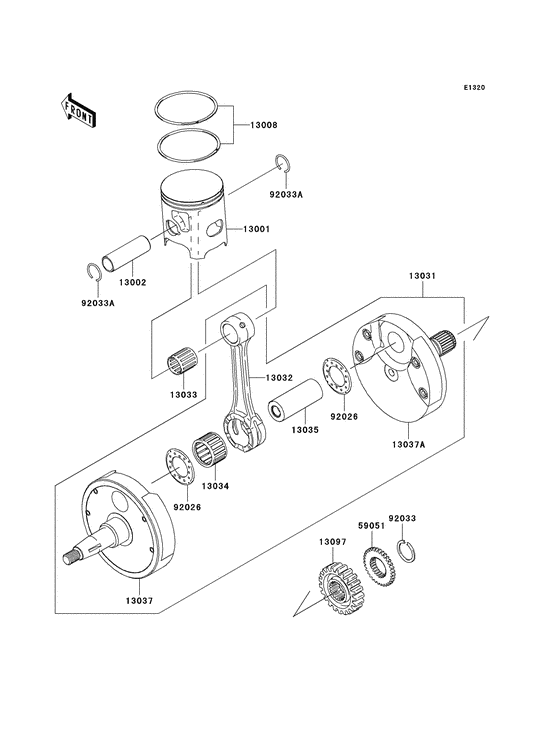 Crankshaft/piston