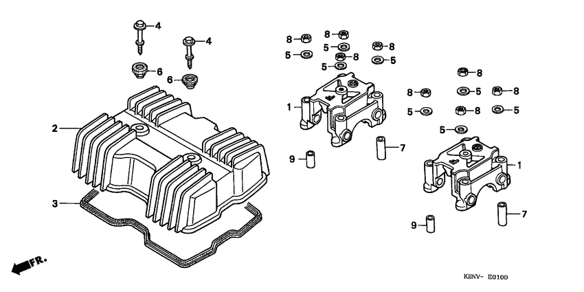 CMX250C Крышка головки цилиндров