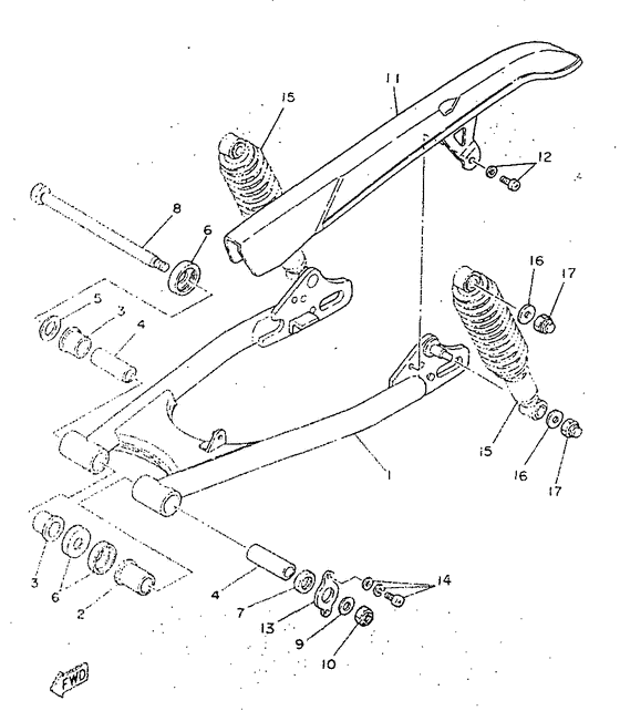 Rear arm. suspension