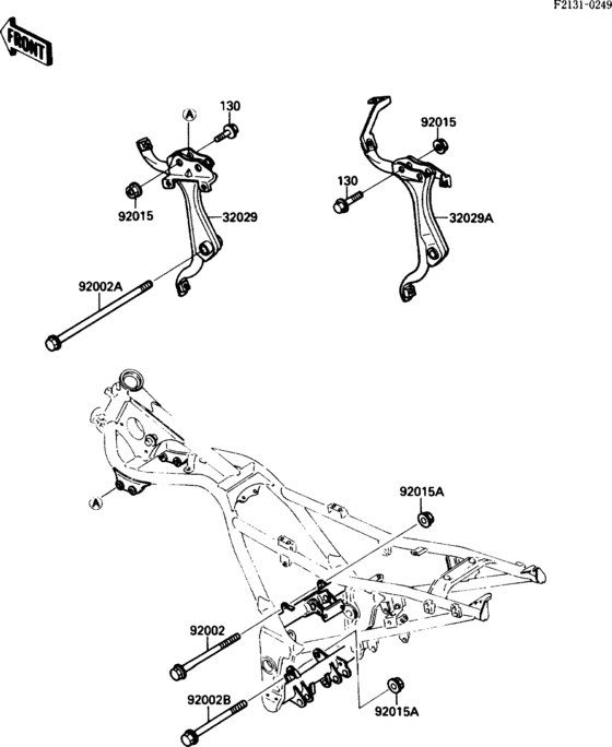 EX250 Рама ,крепежные детали