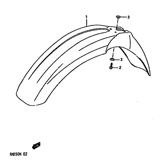 RM250 Переднее крыло