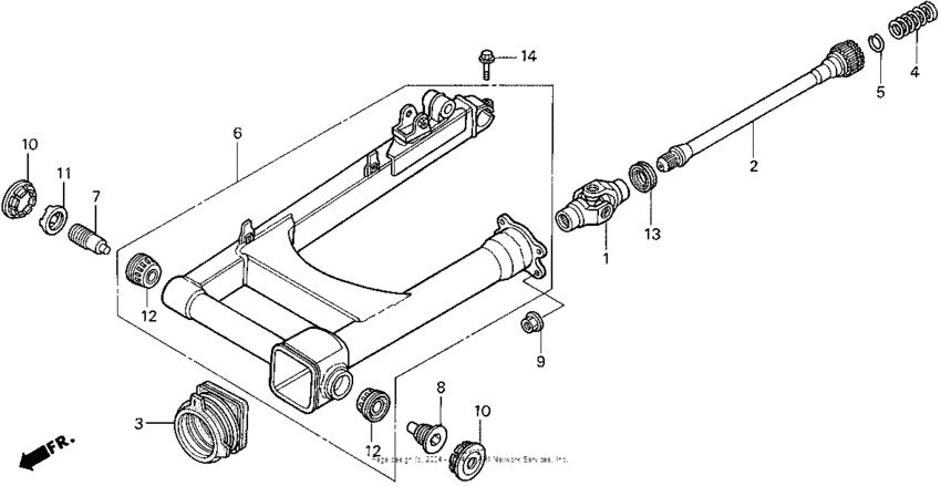 Vt1100c2swingarm