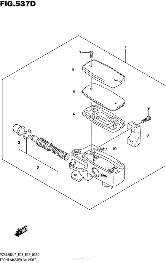 Front Master Cylinder (Vzr1800Bzl7 E33)
