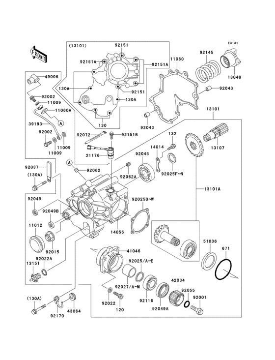 VN1500 Front bevel gear(1 / 3)