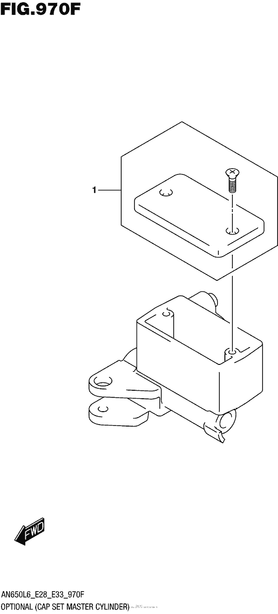 AN650 Optional (Cap Set Master Cylinder)