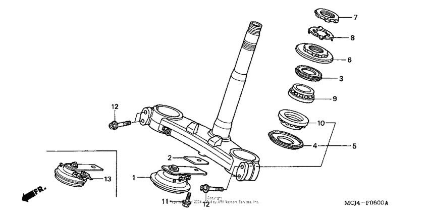CBR900RR Траверса нижняя