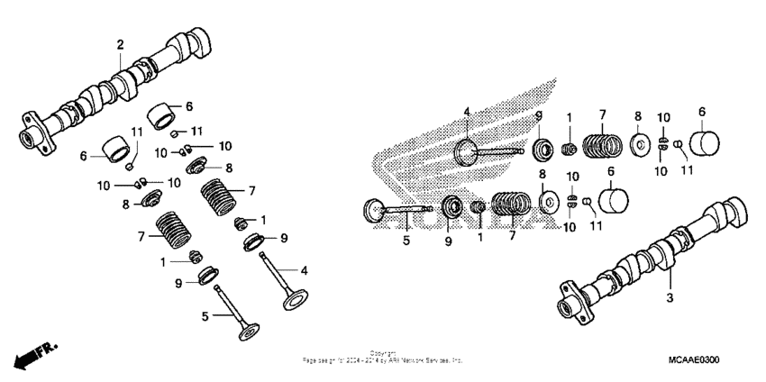 GL1800 (ABS) Распределительный вал и клапана