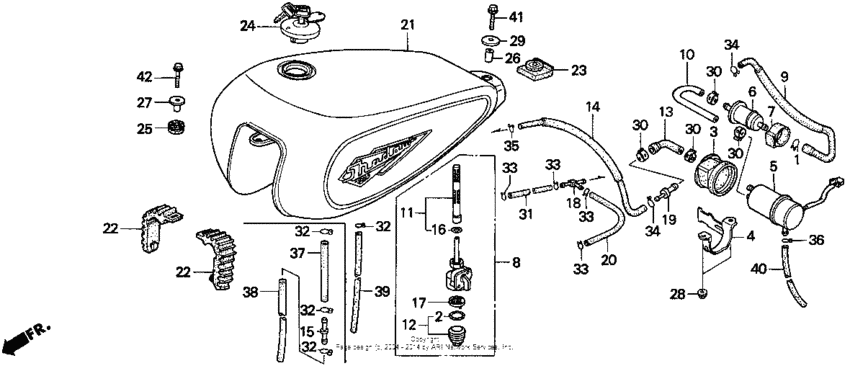 Vt1100c fuel tank 95-97