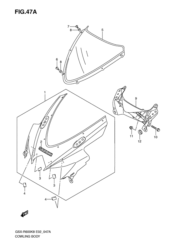 Cowling body